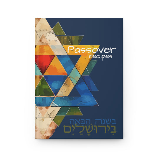 Passover Cook book gift, Passover Recipes Blank Notebook, Hardcover Journal Matte