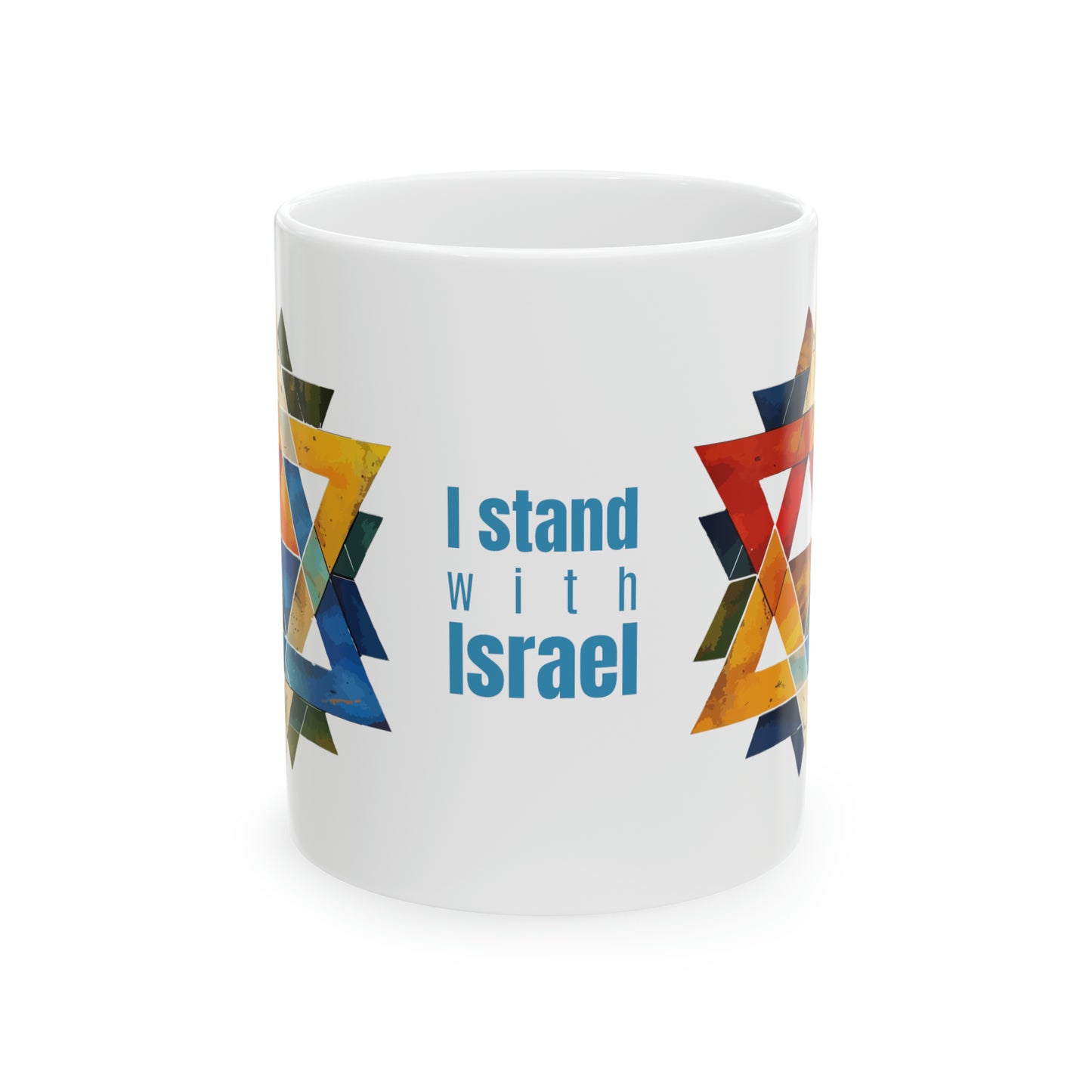 I stand with Israel white mug 11 oz