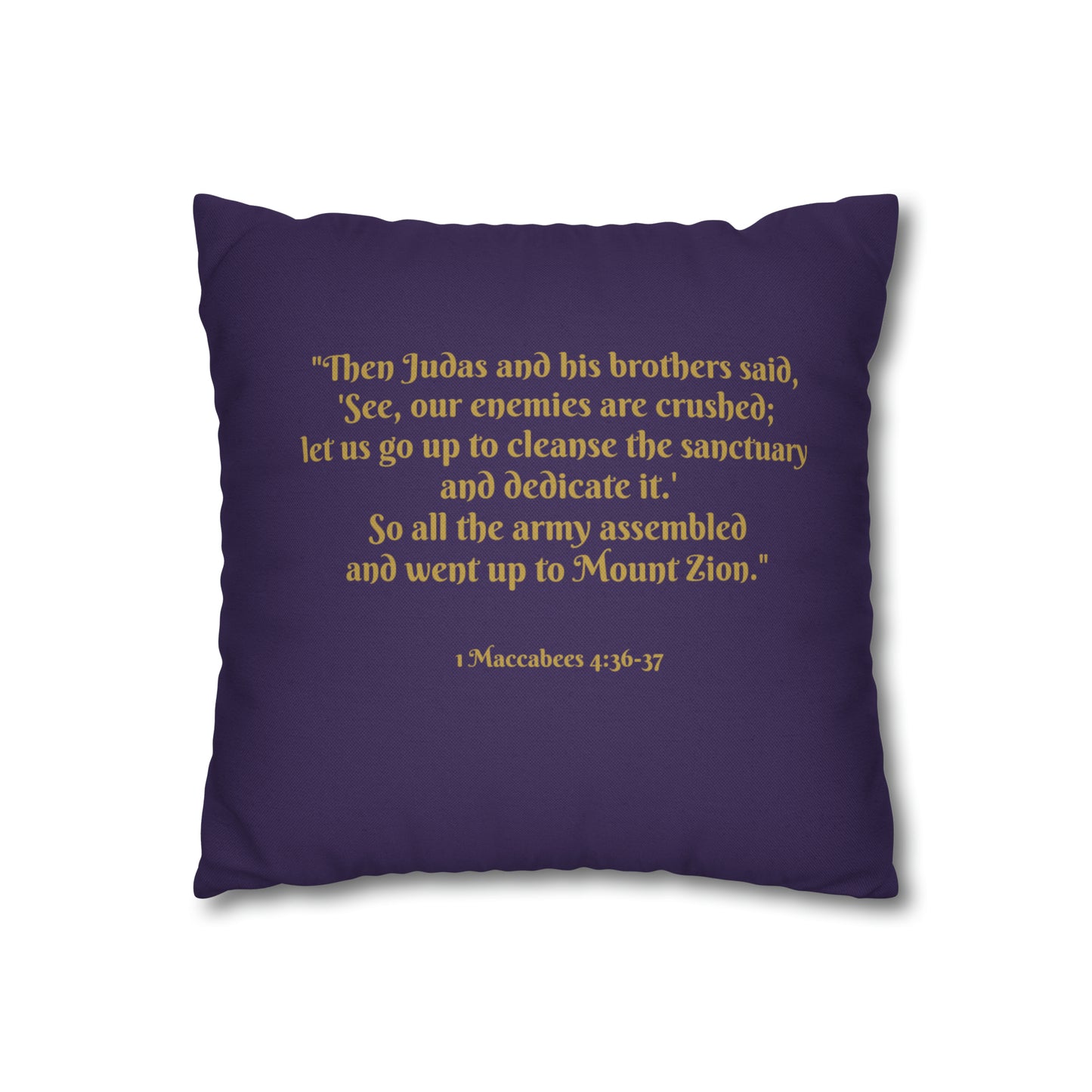Hanukkah /  Purple Square Pillow Case