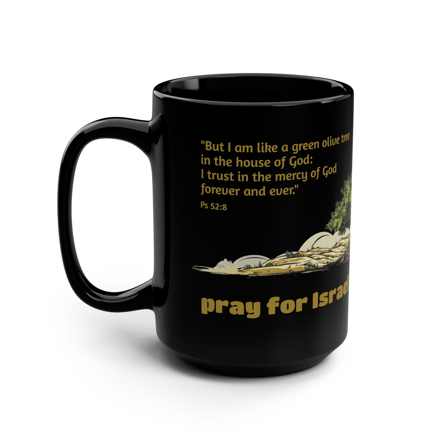 Pray for Israel / Black Mug 15 oz