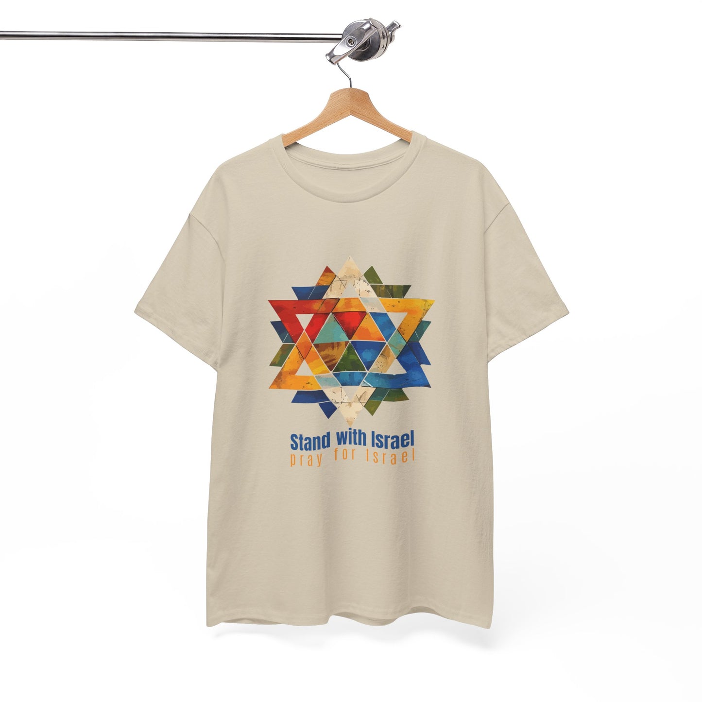Stand with Israel Pray for Israel Cotton Unisex Tee Shirt