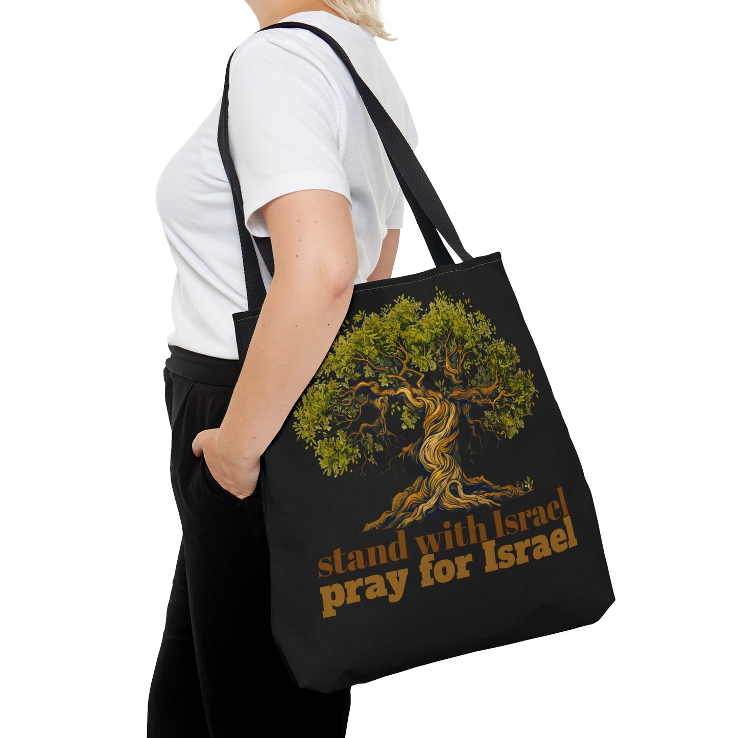 Pray for Israel / Black Tote Bag