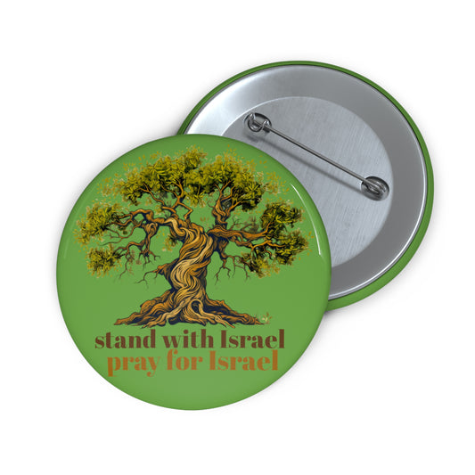 Pray for Israel /Green Pin Buttons