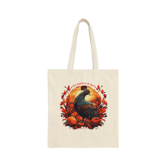 Give thanks / Cotton Tote Bag