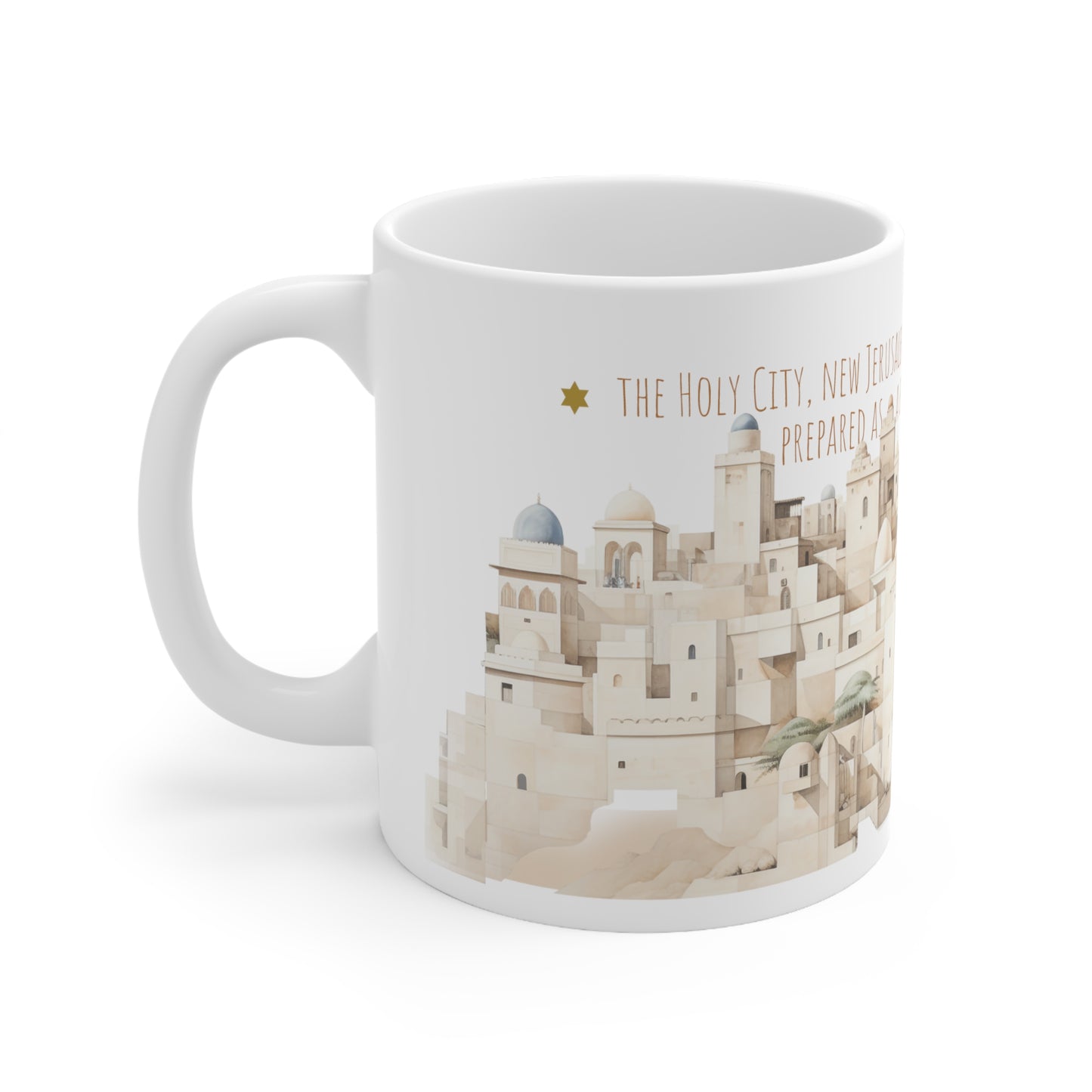 Heavenly Jerusalem / white mug 11 oz