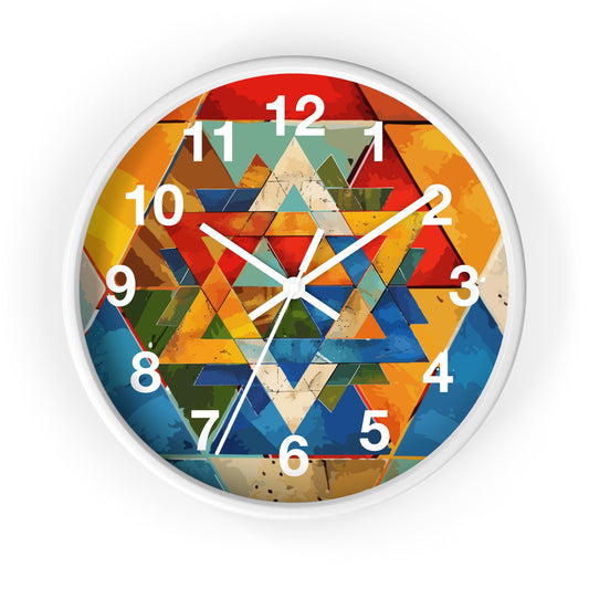Jewish Star of Davis, Magen David, Israeli Independence Day Indoor Wall Clock