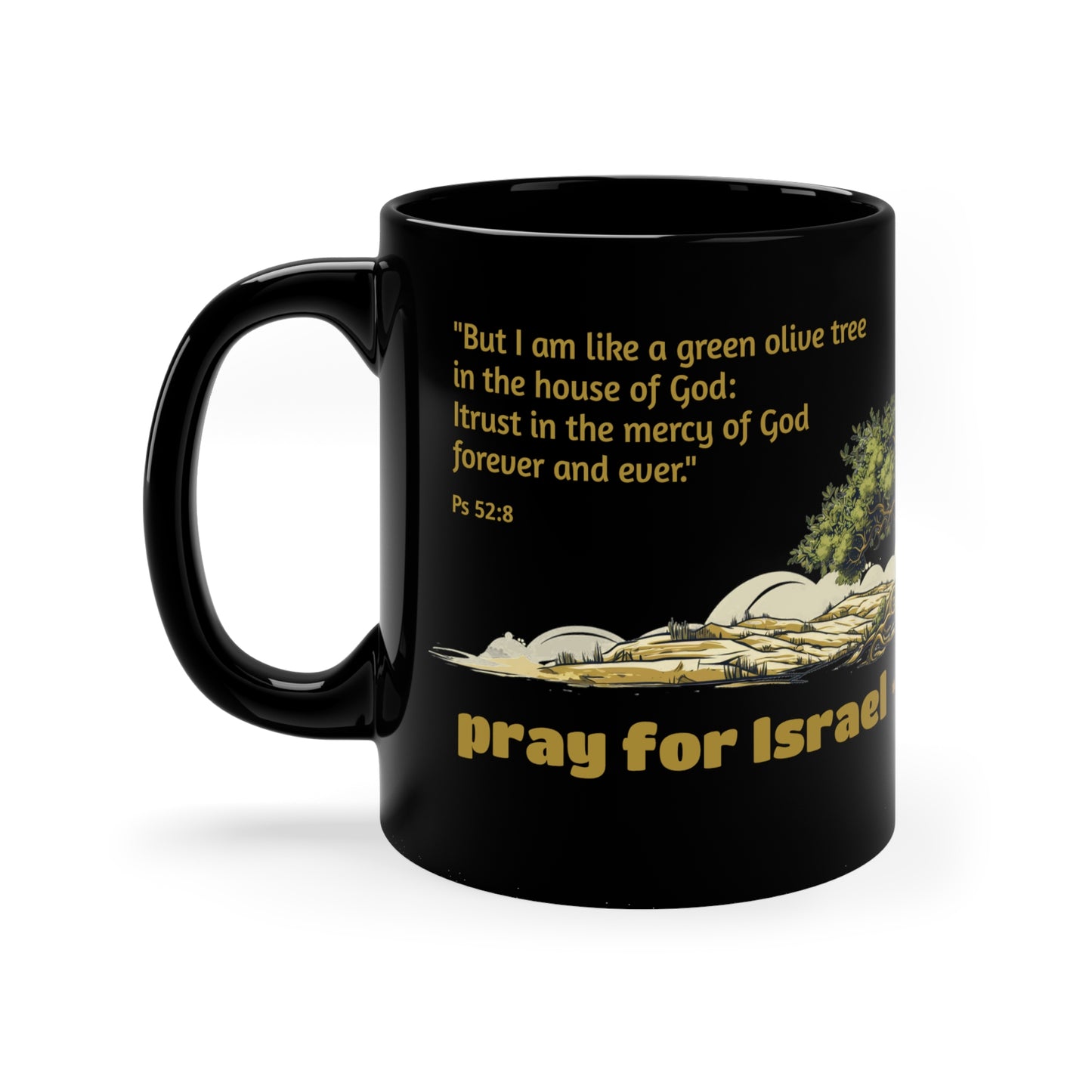 Pray for Israel / Black Mug 11oz