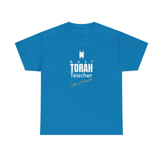 Personalized Gift for Torah teacher, Best TORAH Teacher T-shirt, Customized Cotton Unisex Tee Shirt