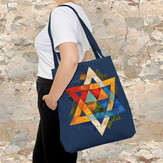 Independence Day of Israel, Yom Ha'atzmaut, Stand with Israel, Star of David, Magen David Tote Bag (AOP)