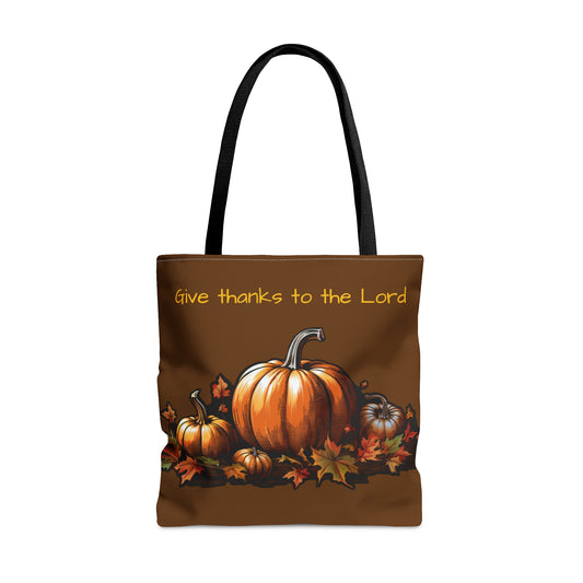 Thanksgiving / Brown Tote Bag
